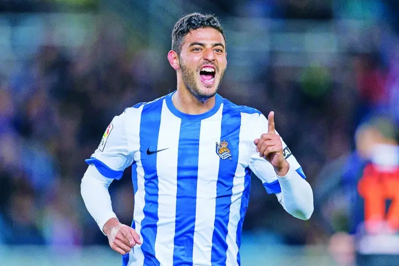 Carlos Vela con la Real Sociedad.