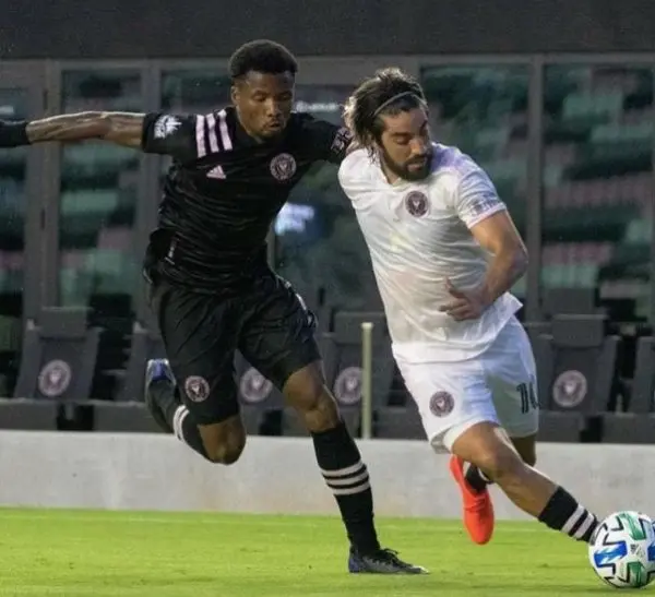 Rodolfo Pizarro en juego con Inter Miami