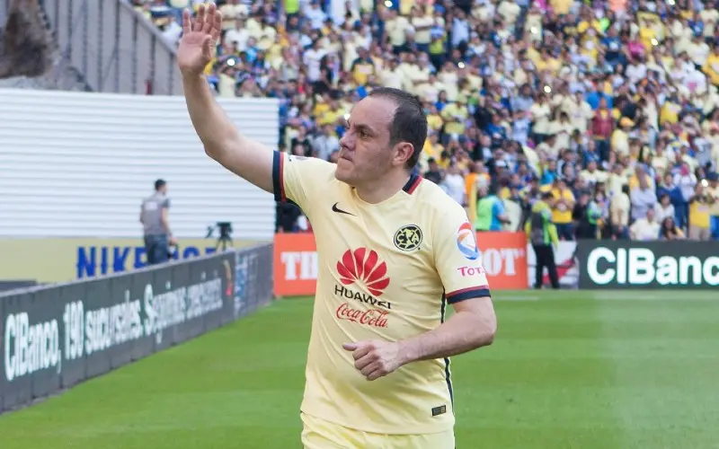 Cuauhtémoc Blanco en su partido de despedida con el América en 2016