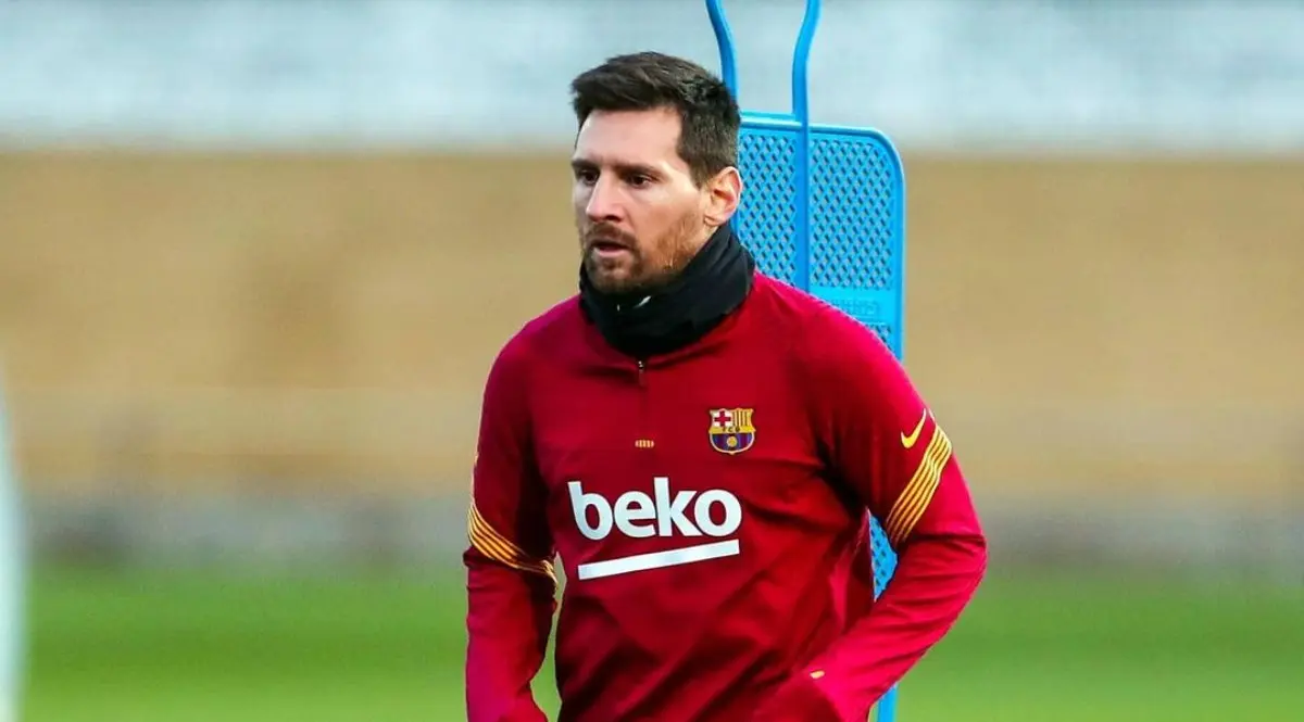 Lionel Messi en un entrenamiento del Barcelona - Instagram @fcbarcelona