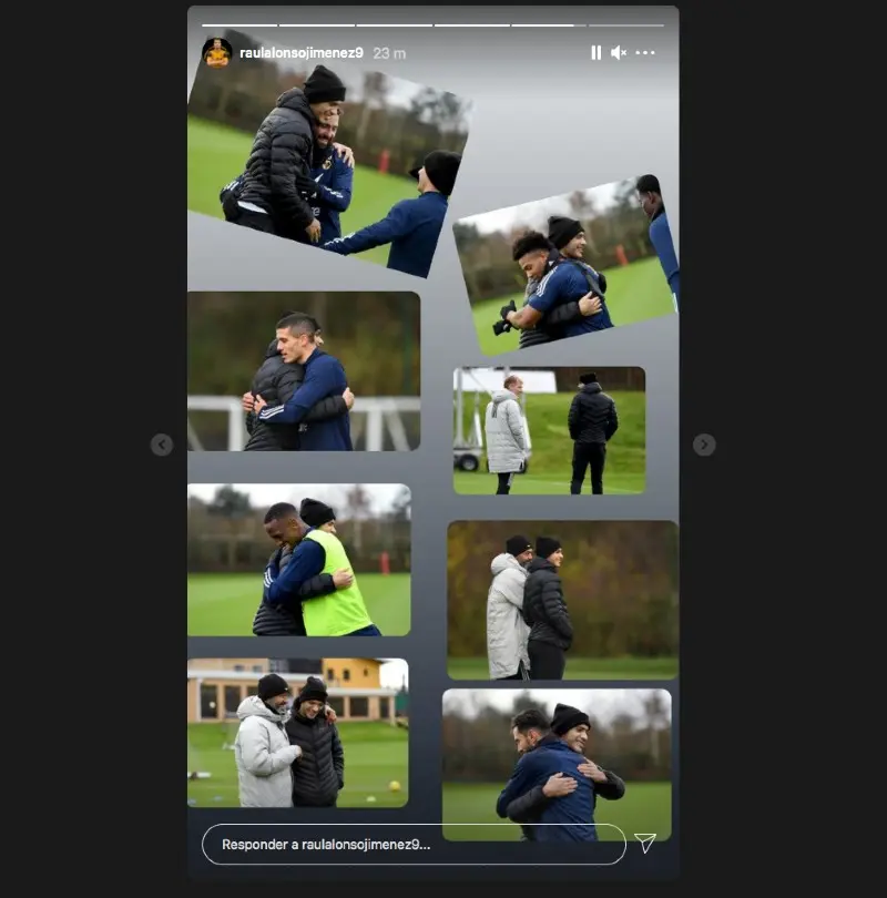 Raúl Jiménez regreso entrenamientos Wolves - Instagram @raulalonsojimenez9