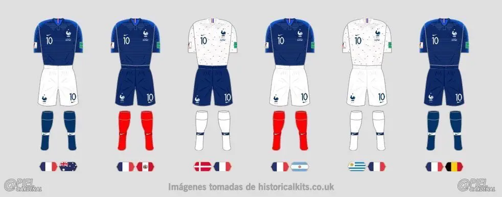Uniformes de Francia en Rusia 2018