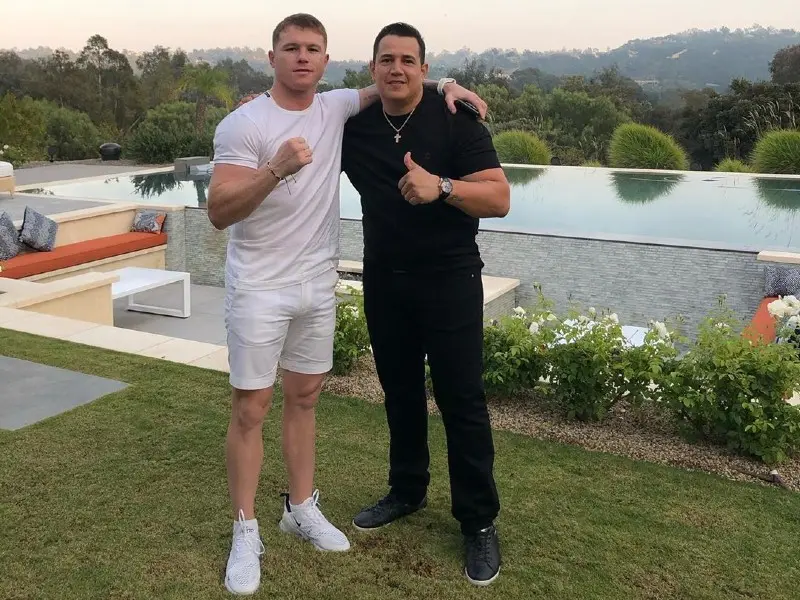 Saúl Canelo Álvarez con Eddy Reynoso - Instagram @canelo