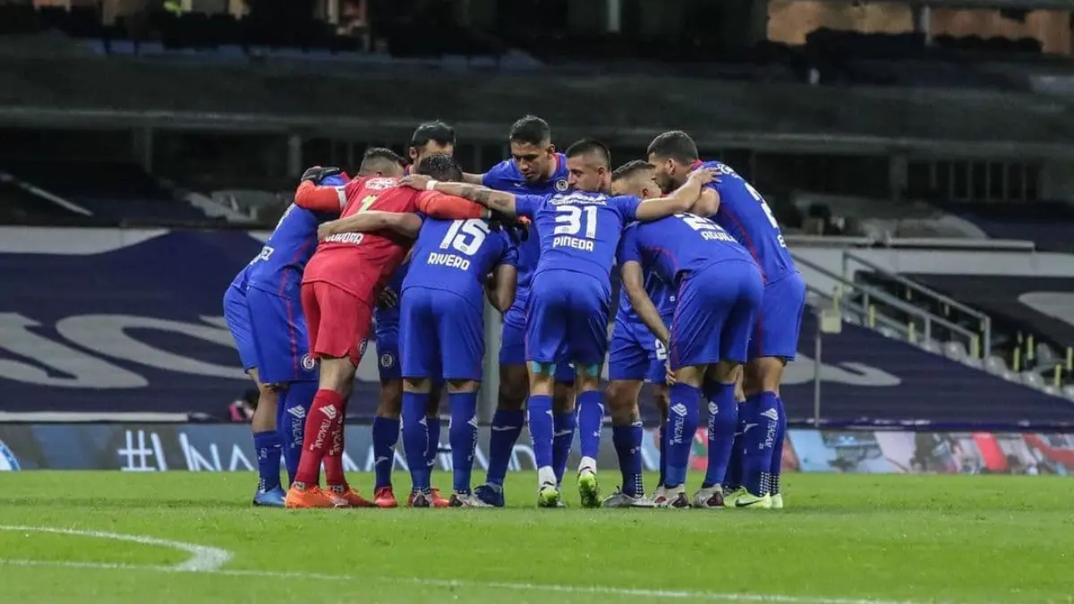 Cruz Azul previo a un partido de Liga MX