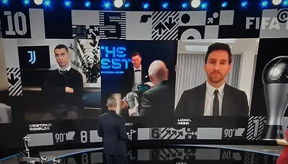 Cristiano Ronaldo enojado tras entrega de The Best a Robert Lewandowski