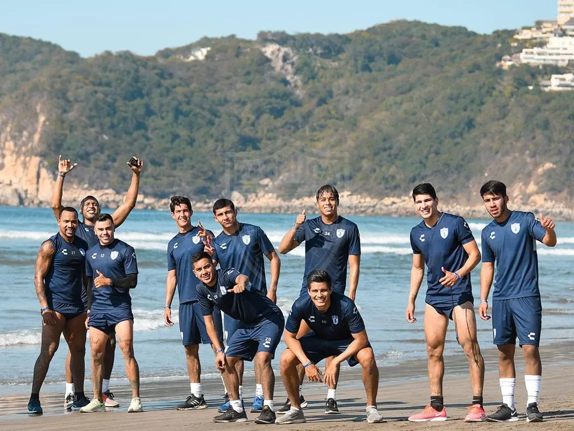 Jugadores de Pachuca en pretemporada
