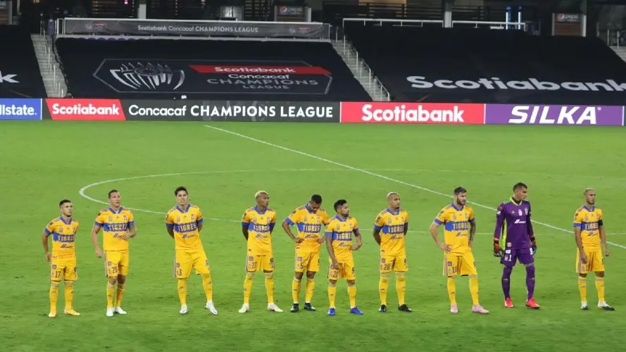 Tigres previo a un partido de Concachampions - Twitter @TigresOficial