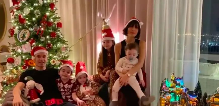 Andrés Iniesta vive una Navidad más en Japón