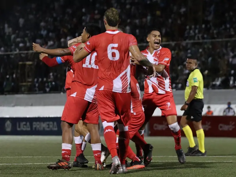 Real Estelí de Nicaragua celebra un gol - Twitter @realestelifc