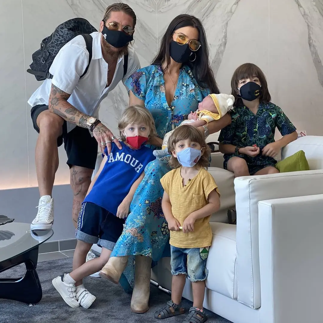 La familia de Sergio Ramos y Pilar Rubio es una de las más numerosas del futbol