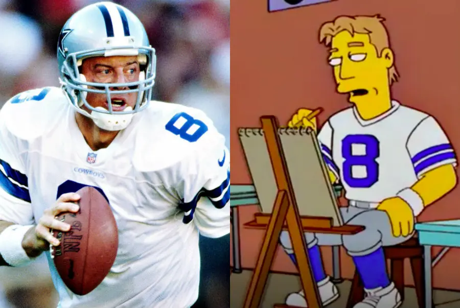 Troy Aikman en Los Simpsosn