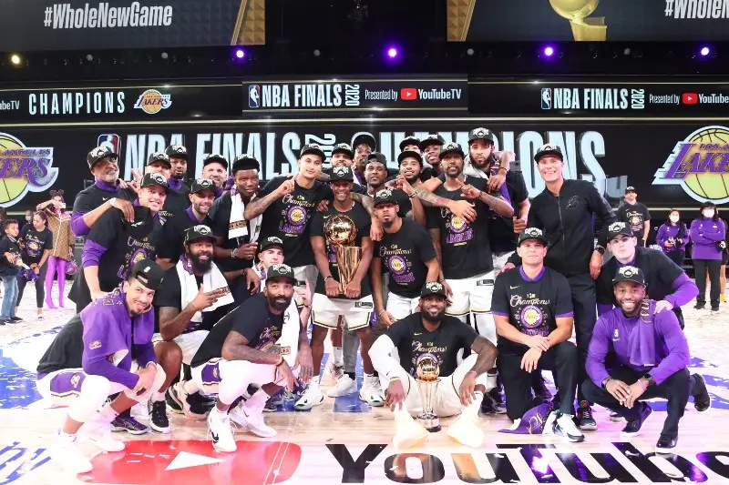Lakers campeones NBA 2020 - Twitter @NBA