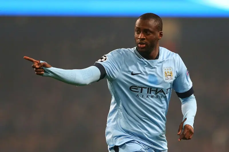 Yaya Touré en un partido del Manchester City - Twitter @ChampionsLeague
