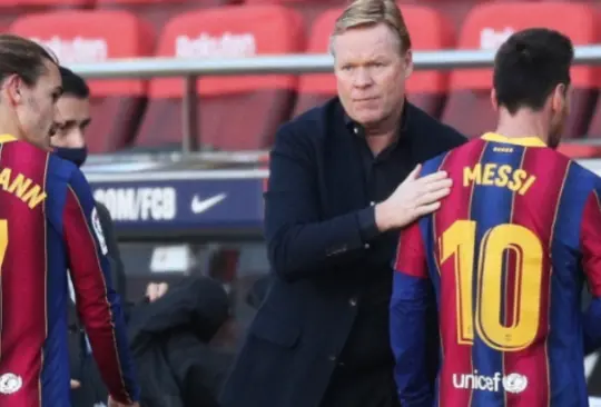Ronald Koeman respalda a Messi: malos comentarios no ayudan Ronald Koeman respalda a Messi: malos comentarios no ayudan
