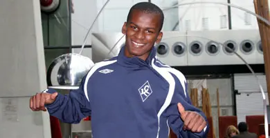 Darwin Quintero en las instalaciones del Krylia Sovetov