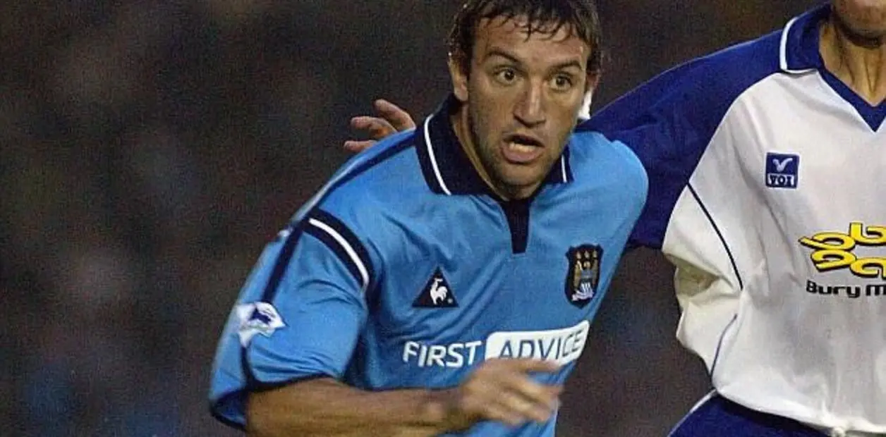 Matías Vuoso con el Manchester City