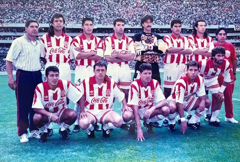 Necaxa en 1996 - Twitter @betogarciaaspe8