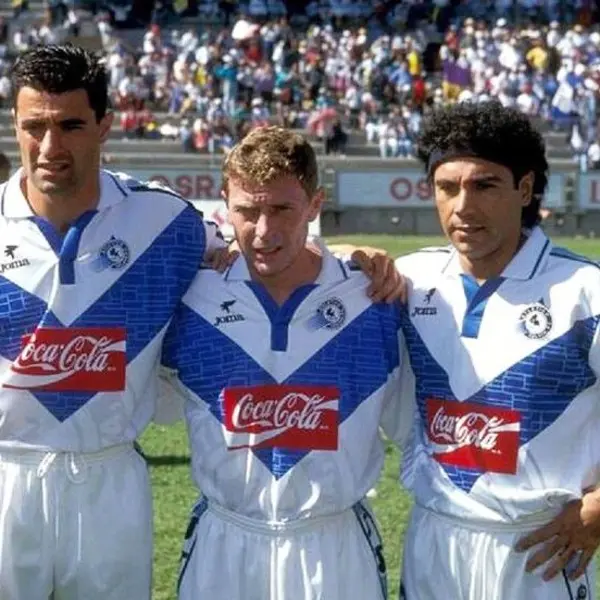 Hugo Sánchez, Míchel y Emilio Butragueño en el Celaya - Instagram @hugosanchez_9