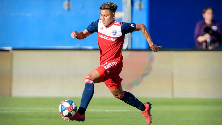 Edwin Cerrillo en un juego del FC Dallas