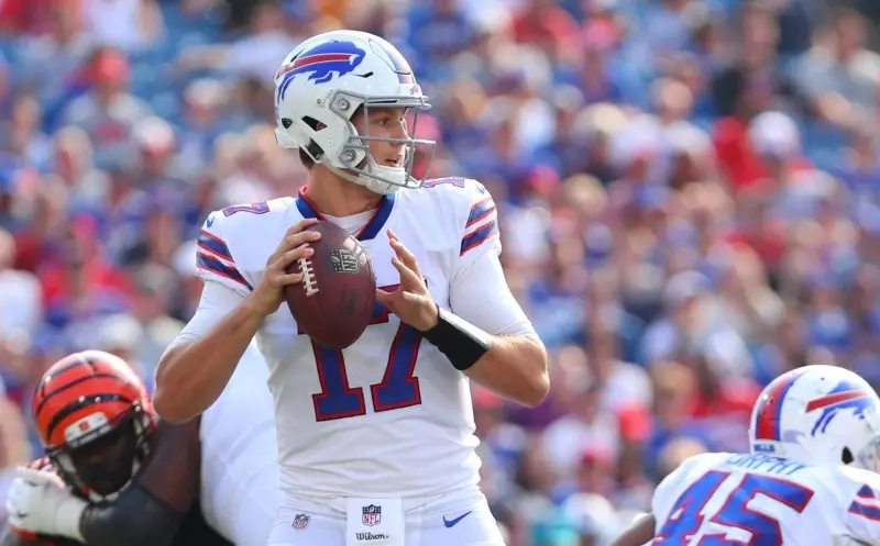 Josh Allen tendrá ue frenar a Lamar Jackson (@BuffaloBills)