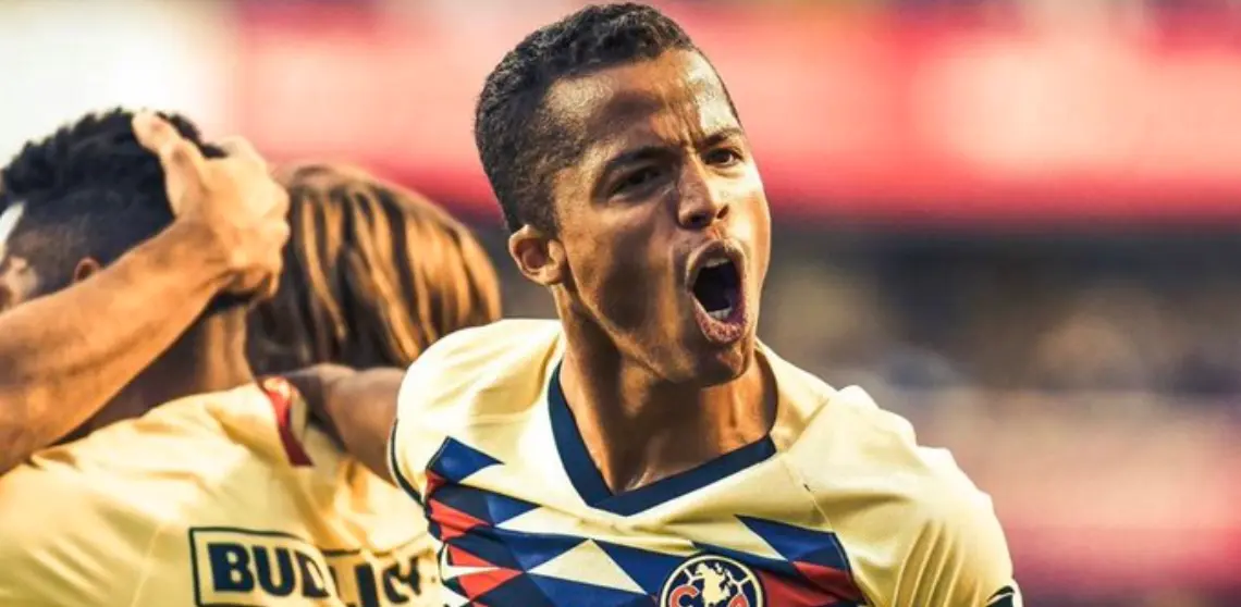 Giovani Dos Santos celebra un gol con América - @oficialgio