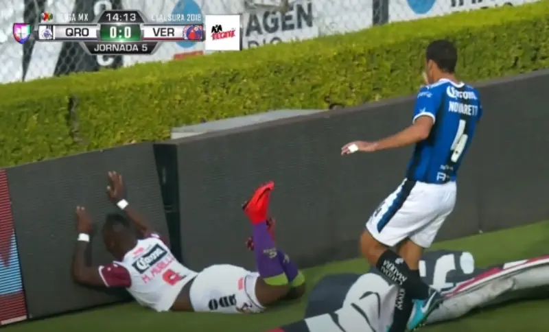 Murillo fue hospitalizado tras el choque (YouTube: Univisión Deportes)