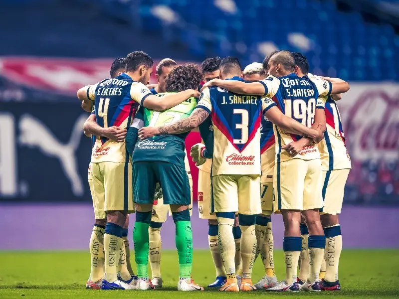 Jugadores del América previo al partido contra Monterrey - Twitter @ClubAmerica