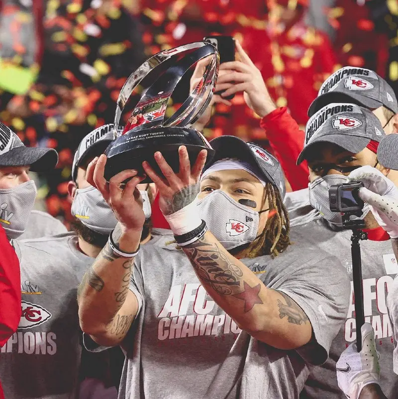 Los Chiefs celebran su clasificación al Super Bowl 55 - Twitter @Chiefs
