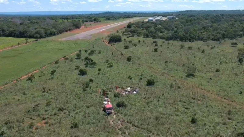 El avión se estrelló tras haber despegado (g1.globo.com)