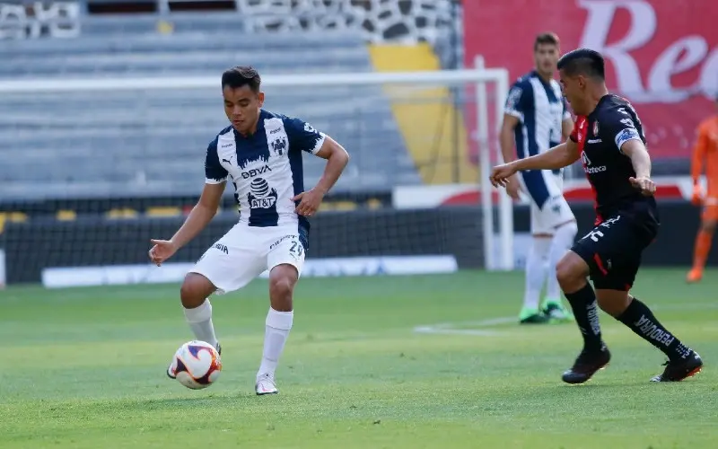 Charly Rodríguez en el partido entre Monterrey y Atlas - Twitter @CharlyRdz29