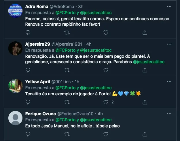 Aficionados del Porto rindiéndose ante Corona