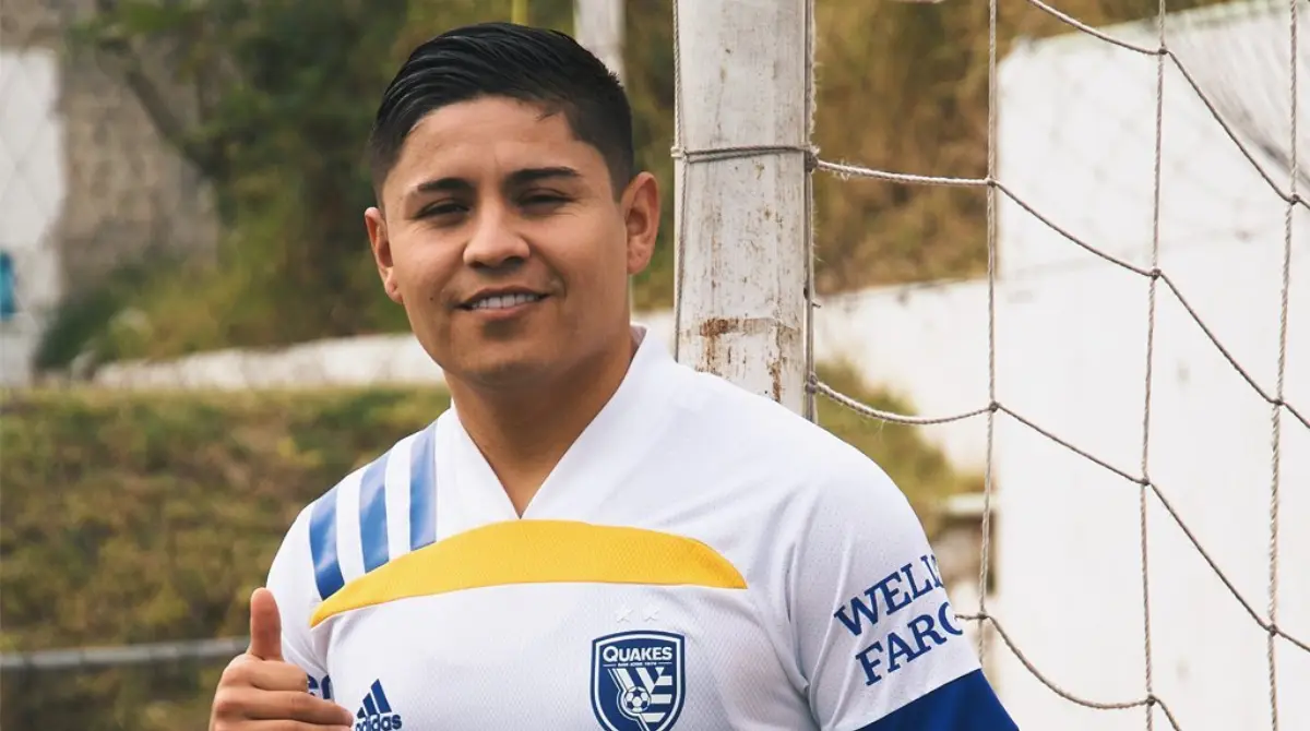 Eduardo López en su presentación con el San José - @sjearthquakes