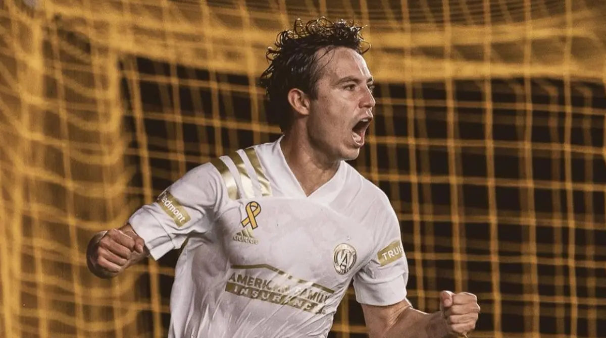 Erick Torres celebra un gol con el Atlanta United