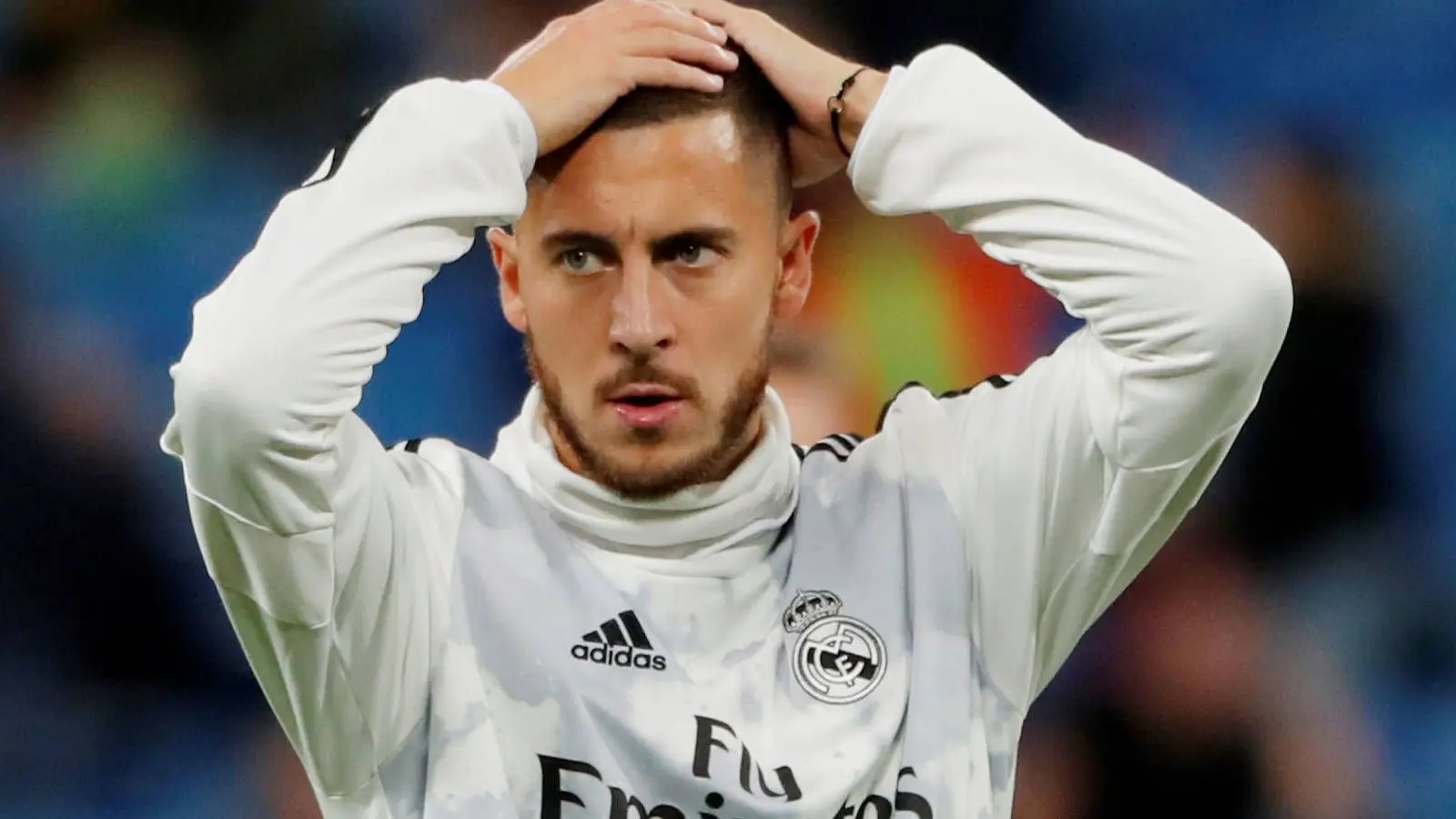Eden Hazard en un entrenamiento del Real Madrid