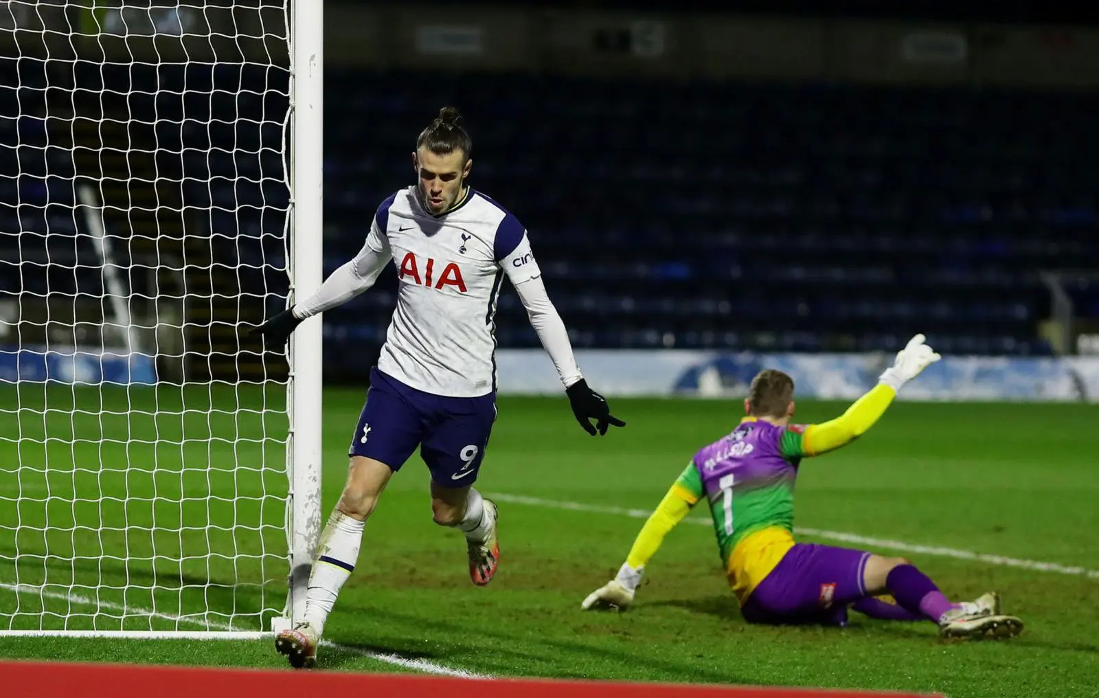 Gareth Bale celebra un gol con Tottenham
