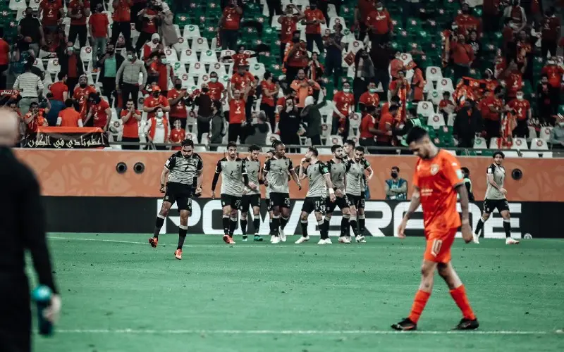 Al Ahly de Egipto celebra su gol en el Mundial de Clubes - Twitter @AlAhlyEnglish