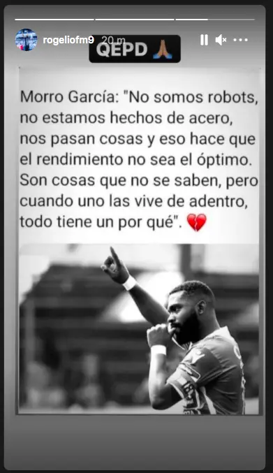 Historia de Rogelio Funes Mori en IG