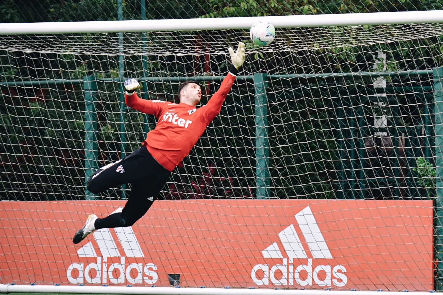 Volpi en un entrenamiento del Sao Paulo