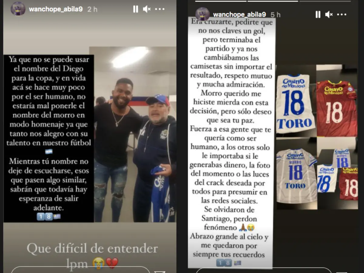 Wanchope Ábila se quebró ante la noticia