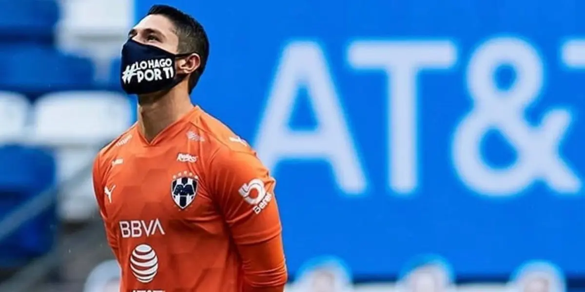 Hugo González previo a un partido con Rayados - @hugogonzale1