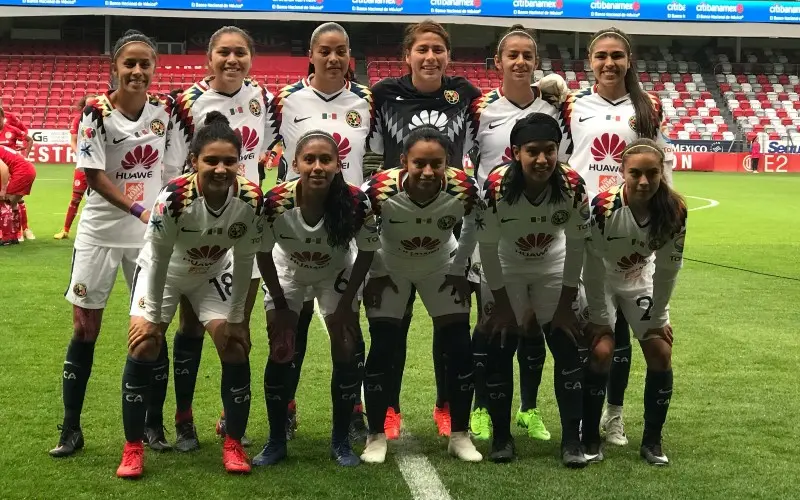 Cecilia Santiago en un partido del América - Twitter @AmericaFemenil