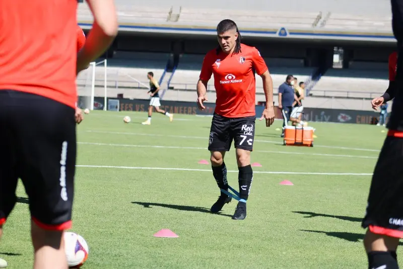 Víctor Malcorra previo a un partido del Atlas - Twitter @atlasfc