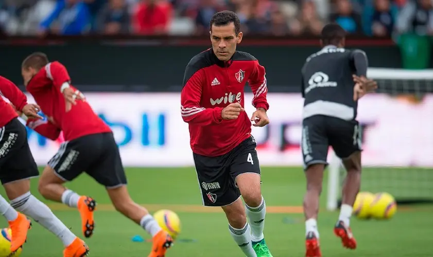 Rafa Márquez en un entrenamiento del Atlas previo a un partido - Twitter @AtlasFC