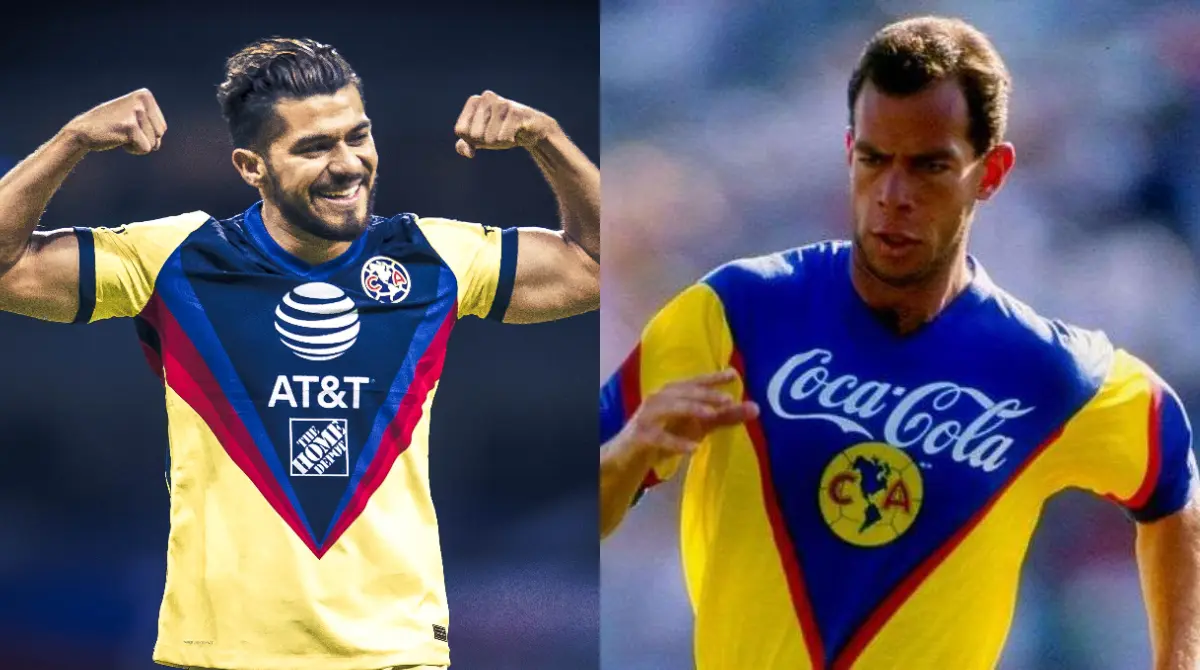 Henry Martín y Zague con los jerseys del América - @clubamerica / goal