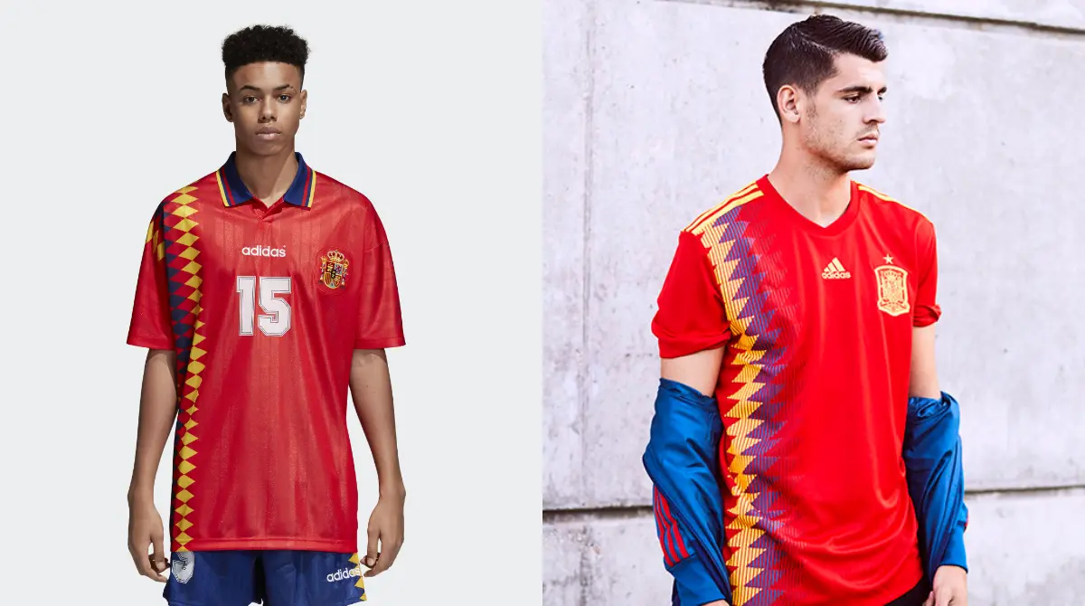 Jersey de España de 1994 y 2018 - Adidas