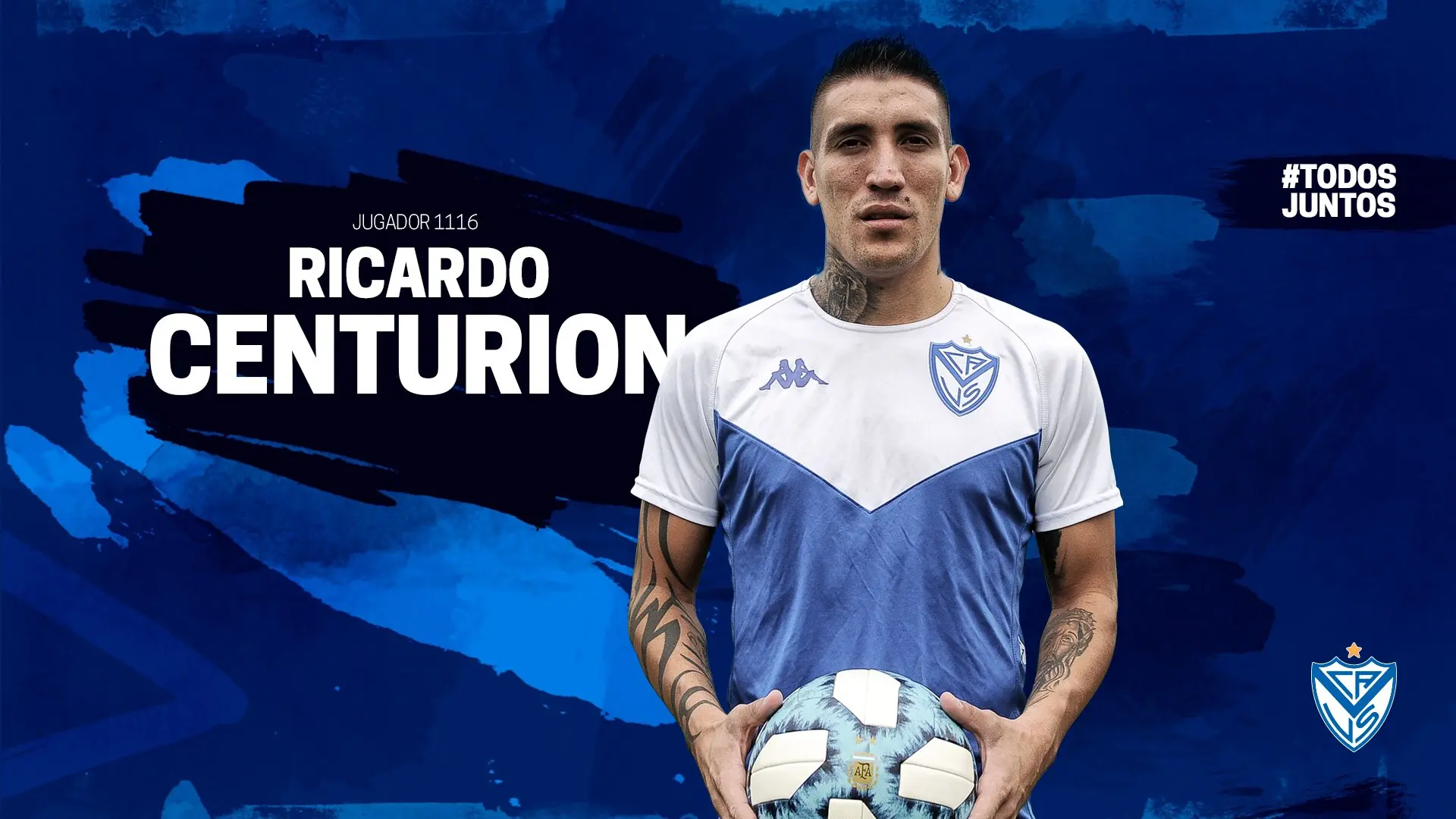 Centurión en su presentación con Vélez - @Velez