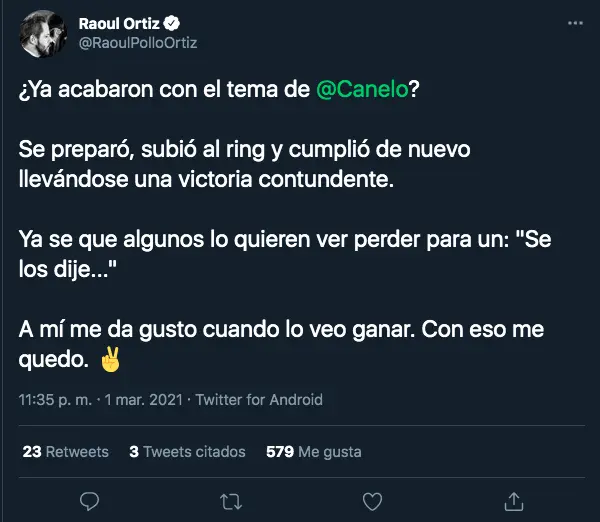 El narrador de Fox Sports también metió sus manos al fuego - Captura de Pantalla