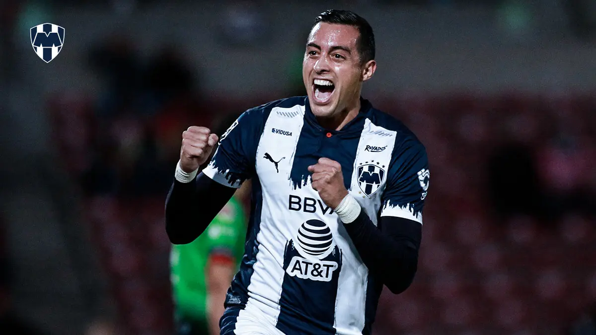 Rogelio Funes Mori celebra su gol ante Juárez - @Rayados
