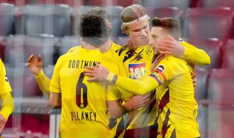 Haaland llegó a 19 goles en la temporada (@BVB)