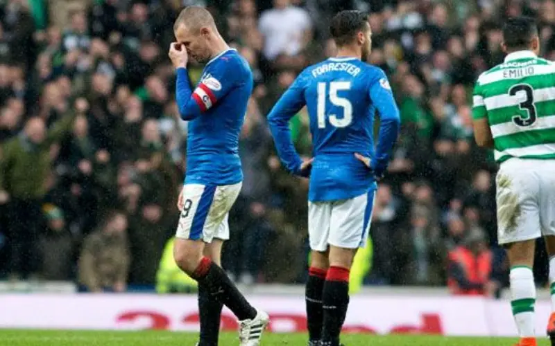 Jugador del Rangers lamenta derrota contra el Celtic en 2016 - Twitter @RangersFC